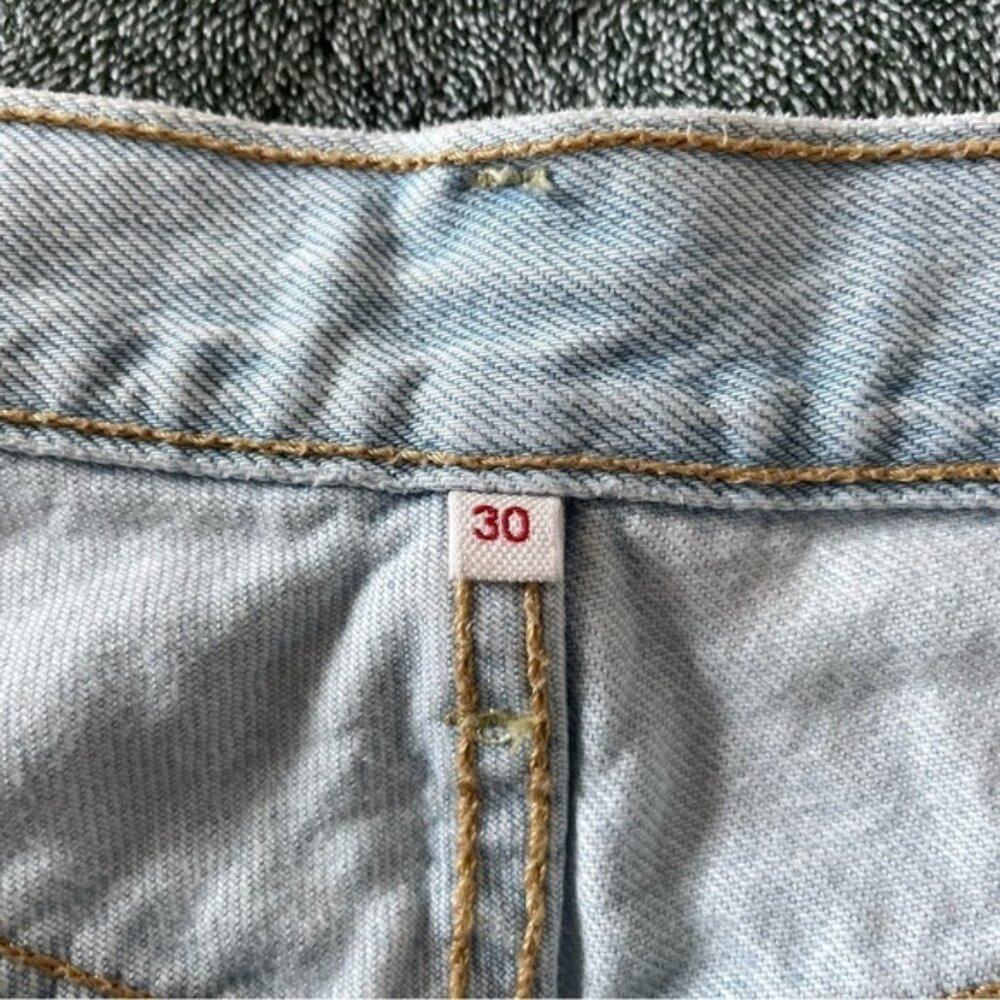 Levi’s Super Low Shorts Blue Size 30 - Picture 9 of 9